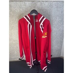 USC Trojans Cardigan Sweater Embroidered Logo Varsity XXL Red Women